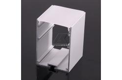 China CQC LED Aluminium Profile With Milky Cover Customized Length Plain Profiles Ends supplier