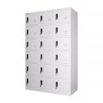 Metal Vertical 18 Doors Gym School Cloth Storage Lockers for sale
