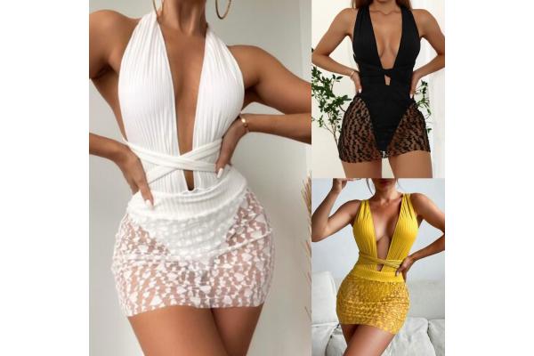 Green Ruffles Swimwear for High-Performance Needs