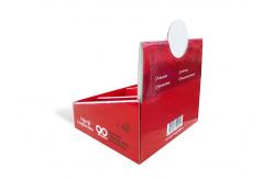 China Mini Retail Tabletop Cardboard Display Stands Boxes With Heart Lung Foundation supplier