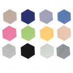 Polyester Fiber Hexagonal Acoustic Panels 3800gsm 12mm for sale
