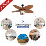 Low Noise 5 Blades Energy Saving Ceiling Fan With Led Light Large Airflow