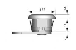 China Height 16mm Cabinet Box Lock Cylinder Die Casting Customized supplier