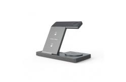 China T258 All In One Wireless Charger Foldable 3in1 15w Folding Wireless Magnetic supplier
