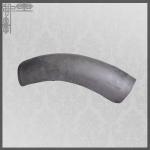 Unglazed Japanese Retro Style Decorative Clay Roof Tiles  Bent Pan Tile 250*130mm for sale