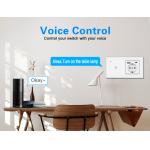 EU UK FR Standard Grey Plug Sockets Combination WIFI Square Box Plugs And Switches for sale