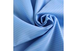 China 98% Polyester 2% Conductive Filament Electrostatic Discharge Fabric With 2.5mm Strip supplier