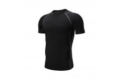 China Polyester Printed Blank T Shirts Jogging Slim Fit Physical Exercise supplier