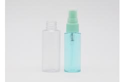 China 20ml Transparent Refillable Plastic Spray Bottles PET Spray Bottle Flat Shoulder supplier