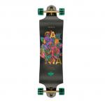 Dusters California Skateboards Golden State Black / Green Longboard Complete Skateboard - 9.75 x 38 for sale