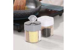 China Four Grid Pepper Powder Transparent Spice Box Seasoning Jar Outdoor Portable supplier