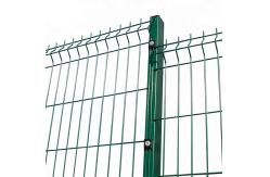 China Weaving RAL 6005 Dark Green 3D Fence Panel Triangle Bending 40x60x2mm supplier