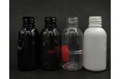China Customized Logo Transparent Black Dropper Bottles With Screw Caps supplier