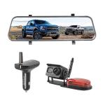 10 Touch Screen IP69K IR Backup Camera Mirro Car Charger Receiver for sale