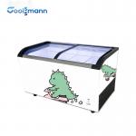 Streamline Ice Cream Display Case , LED 273 - 645L Chest Fridge Freezer for sale