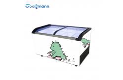 China Streamline Ice Cream Display Case , LED 273 - 645L Chest Fridge Freezer supplier