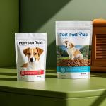 Transparent Window Stand-up Packaging Bags for Coffee Pet Food Recyclable Kraft Material Zipper Lock (Custom Logo Accepted) for sale