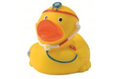 China 8cm Height Yellow Surgeon Custom Rubber Ducks OEM 40 Gram Eco Friendly PVC supplier