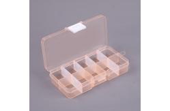 China Orange 10 Grid Plastic Storage Box Removable Divider Organizer Box supplier