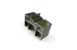 China High Glossy Bronze Anodized Glass Sliding 6063 T5 Aluminium Window Rack Profiles supplier