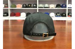 China High quality customized flat brim metal rivet shose buckle 6panel snapback hats caps supplier