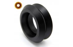 China Black Acrylic Polycarbonate Round CNC Machining Plastic Parts For Auto supplier
