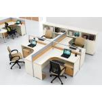 Anti - Dirty School And Office Furniture Partitions , 6 Person Office Desk for sale