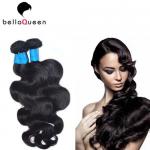 Full Cuticel Grade 7a Human Hair Extension , Natural Black Body Wave for sale