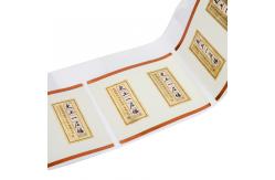 China Waterproof Transparent Sticker Paper Roll Printing Custom Logo Adhesive Sticker Label supplier