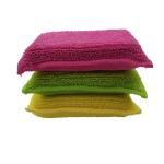 Green Dishwashing 3cm Sponge Microfiber Cleaning Cloth Reusable For Kitchen for sale
