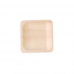 100% Natural Recyclable Disposable Wooden Plates 4.5 Inch For Buffet Inflight for sale