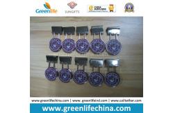 China Custom Logo on Round Panel Office Binder Clip Holders supplier