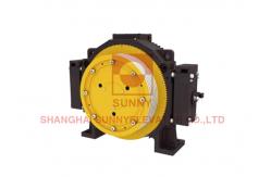 China Φ400 Block Brake PM Gearless Traction Machine For Passenger Elevator Use supplier