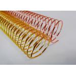 32mm Pitch 4:1 Metal Spiral Binding Coils Electroplated Single Loop
