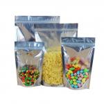 Mylar Aluminum Foil Plastic Packaging Bag Pouch Clear Front 8OZ-100OZ Capacity for sale