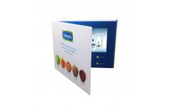China 7inch USB LCD Video Brochure Card light operated For Advertising supplier