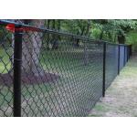 PVC Coated Chain Link Fence Fabric , Diamond Welded Wire Fence 5x5cm Openning for sale