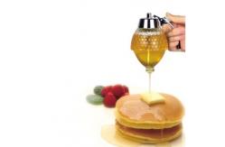 China Drip free honey dispenser transparent acrylic 200ml honeypot muffin companion supplier