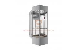 China Panorama Elevator Car Design , Machine Elevator Parts With Frame supplier