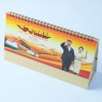 Wood Grain Desk Wall Calendar 13 Sheets Customized Design Middle Size for sale