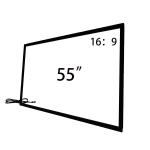 55'' Infrared USB Multi Touch Conversion Overlay Frame IR Touch Screen Frame For Monitor Kiosk for sale
