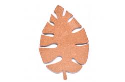 China Personalized  Decorative Cork Board Monstera Leaf Durable supplier