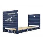 Metal Used Flat Rack Containers / 8 X 20 Shipping Container For Sale for sale