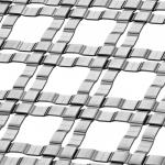 Custom Facade Flexible Weave Metal Screen With Stainless Steel Flat / Round Wire