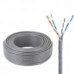 UTP CAT5E 4×2×24AWG Gray PVC Network Cable Bulk Sale High-Speed pass Fluke Test for sale