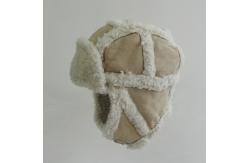 China Sheepskin Winter Russian Trapper Hat Double Face Plush Style Adult Size supplier
