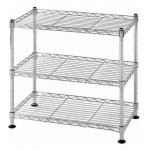 3 Tier Lightweight Home Wire Shelving Rack Unit Garage Storage Organizer for sale