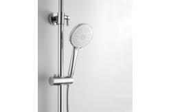 China Brass Bathroom Hand Shower Set With Slide Bar 3 Function supplier