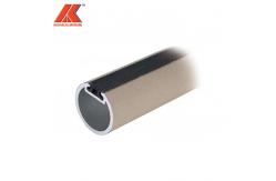 China T8 Matt Silver Hanging Aluminum Closet Rod Anodized For Storage Clothes supplier