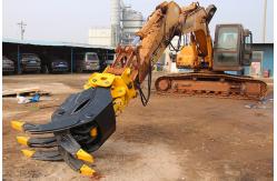 China 360 Dregree Roating Hydraulic Excavator Wood Grapple Attachment 800kg Excavator Grapples supplier